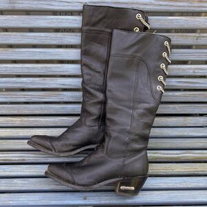 Vintage Harley Davidson Western Style Heeled Boots